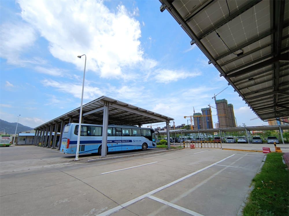 Montagesystem für Busparkplätze