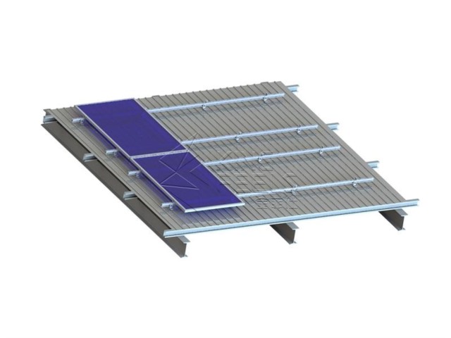 Blechdach, L-Füße, Solarpanel-Dachträgermontage
