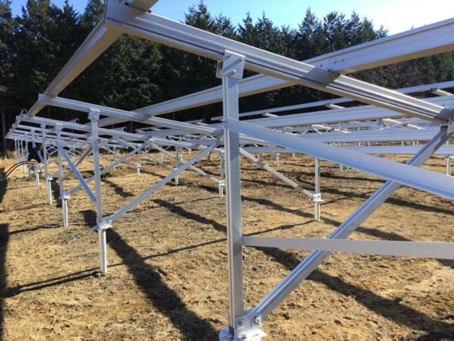 Bodenmontiertes Solarregal-Solar-Erdschrauben-Fundament-Montagesystem
