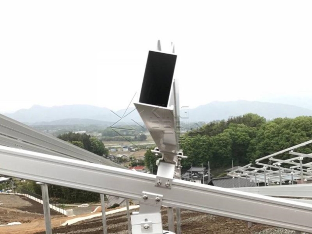 Solarpanel-Mast-Montageschiene, geneigtes Bodenmontagesystem